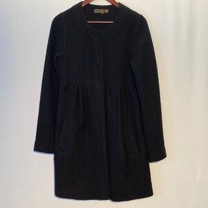 Zara Classic Black Wool Coat